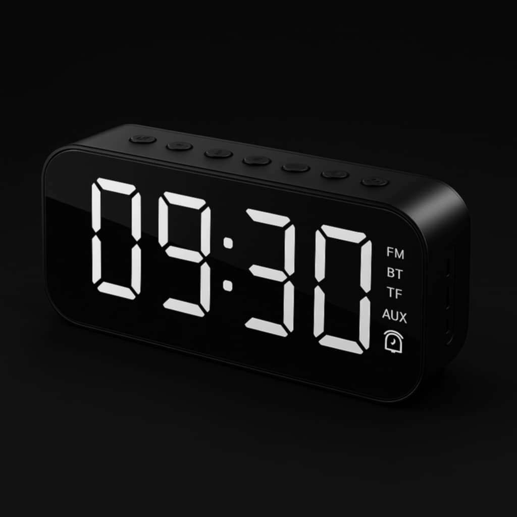 LED Display Alarm Clock Wireless Bluetooth Speakers