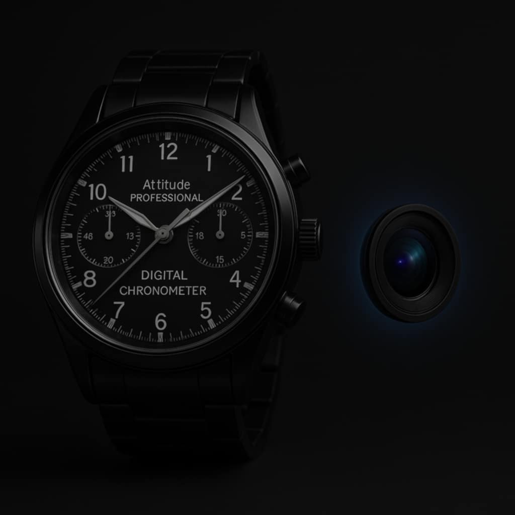 Video Recorder Camera Watch HD 1080P with Night Vision Men's Watch