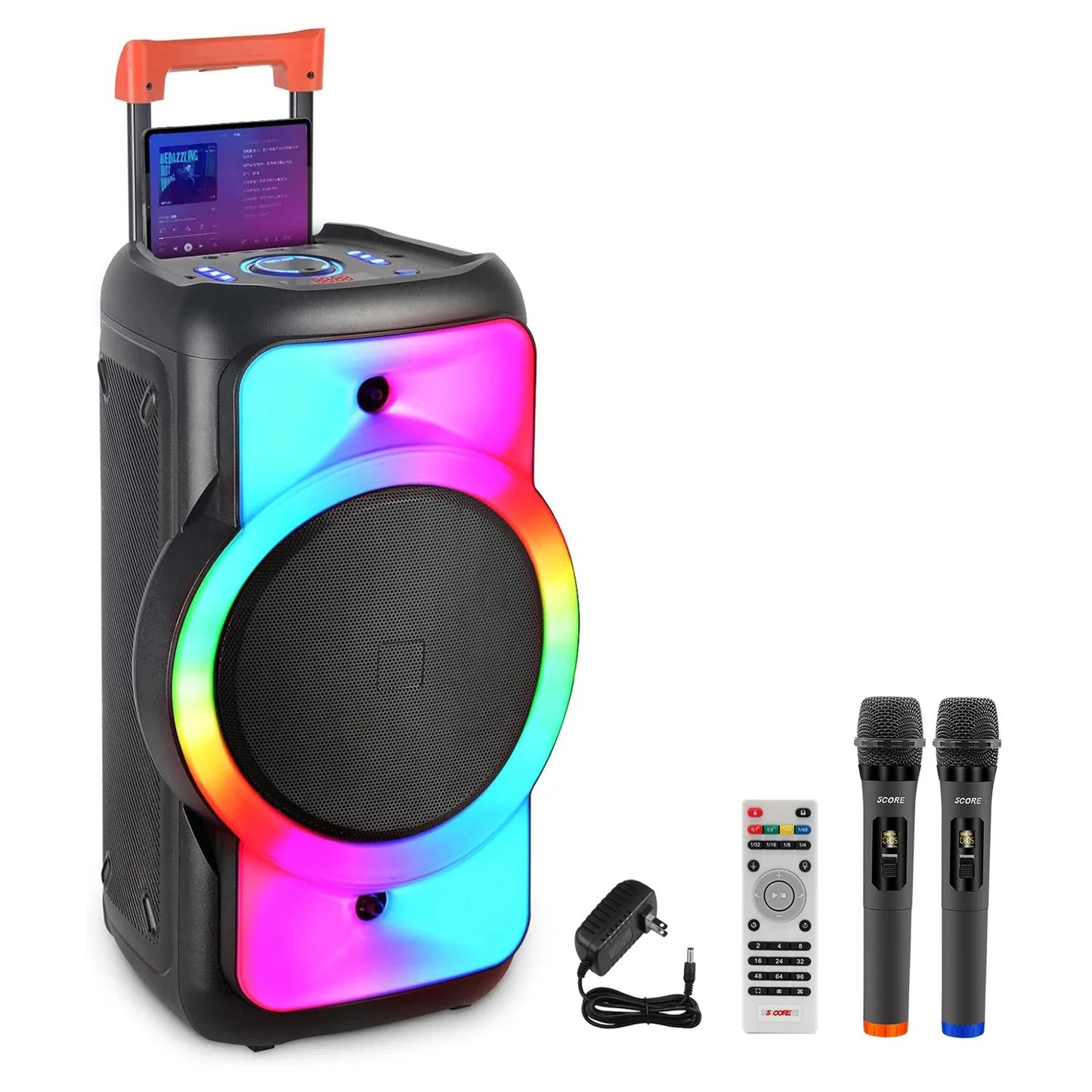5Core Bluetooth Party Speaker 12 Inch PA RGB Partybox Karaoke Machine