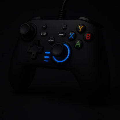 Wired Gaming Controller Joystick Gamepad with Dual-Vibration