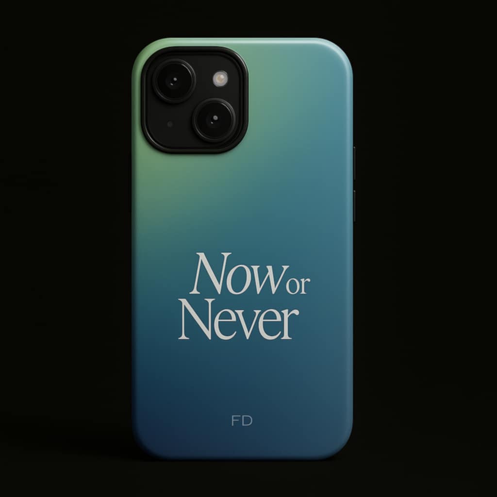 Now or Never Tough Case for iPhone with Wireless Charging