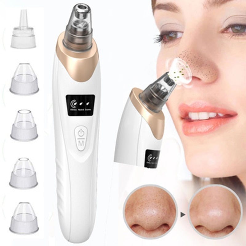 Electric Facial Blackhead Remover Vacuum Acne Spots Pore Black Dot