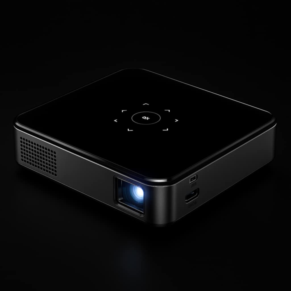 1pcs ES80 Mini Intelligent Projector Home 1080P HD Mini DLP Mobile