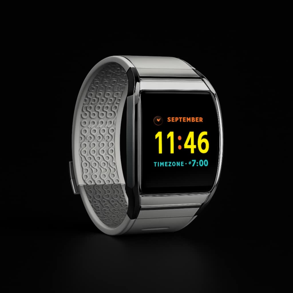 Smart Watch Health Monitor Arc Glass Bracelet