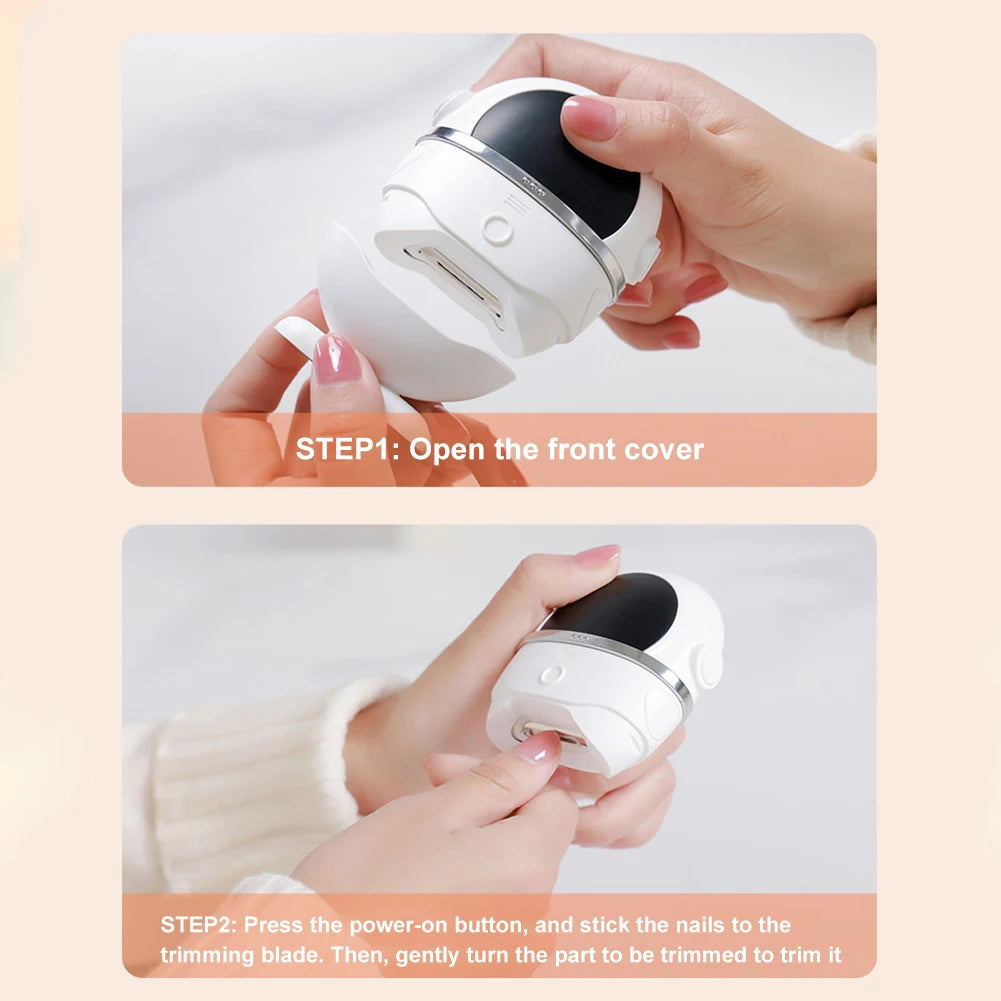 Electric Nail Clipper Safe Automatic Fingernail Clipper Portable Nail