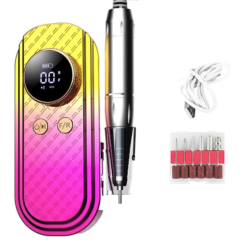 Electric Nail Drill Machine Set Low Noise Nail Drill 35000rpm Nail