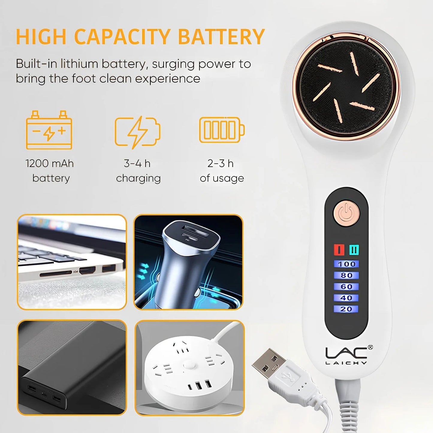 Electric Foot Polisher Callus Remover Foot File Electric Foot Grinder