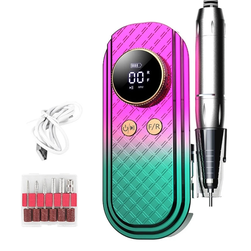 Electric Nail Drill Machine Set Low Noise Nail Drill 35000rpm Nail
