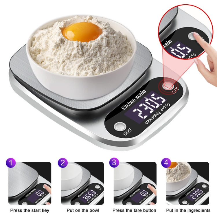 Small Multifunctional Kitchen High Precision Electronic Scale LCD