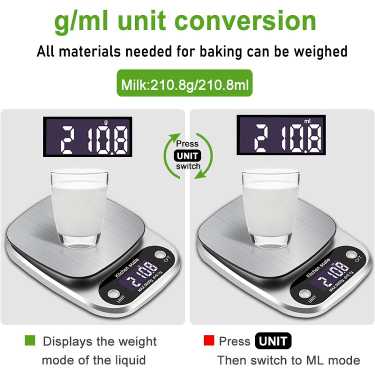 Small Multifunctional Kitchen High Precision Electronic Scale LCD