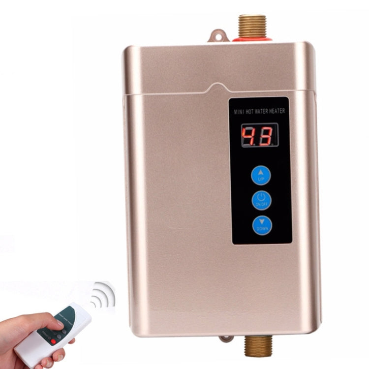 EU Plug 4000W Electric Water Heater With Remote Control Adjustable