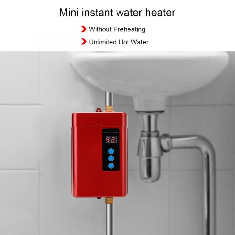 EU Plug 4000W Electric Water Heater With Remote Control Adjustable