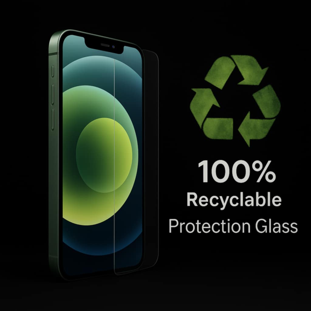 100% RECYCLABLE Tempered glass 2D/3D screen protector