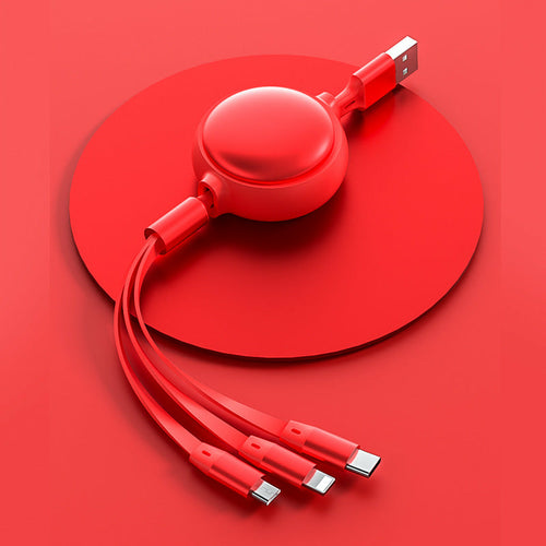 3 In 1 USB Cable Micro USB Type C Cable 3 In 1 Charging Cable