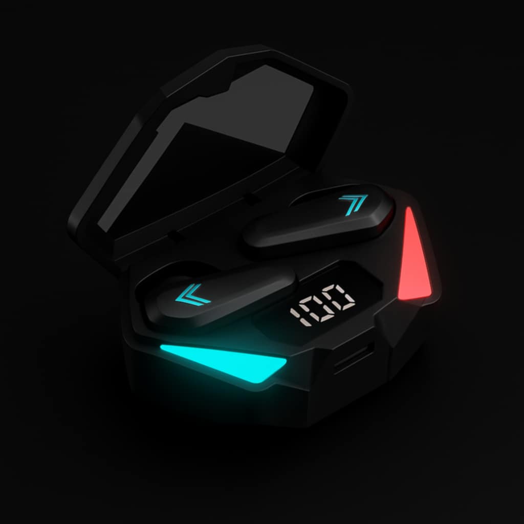 Sports Gaming Low-latency Digital Display Bluetooth Headset