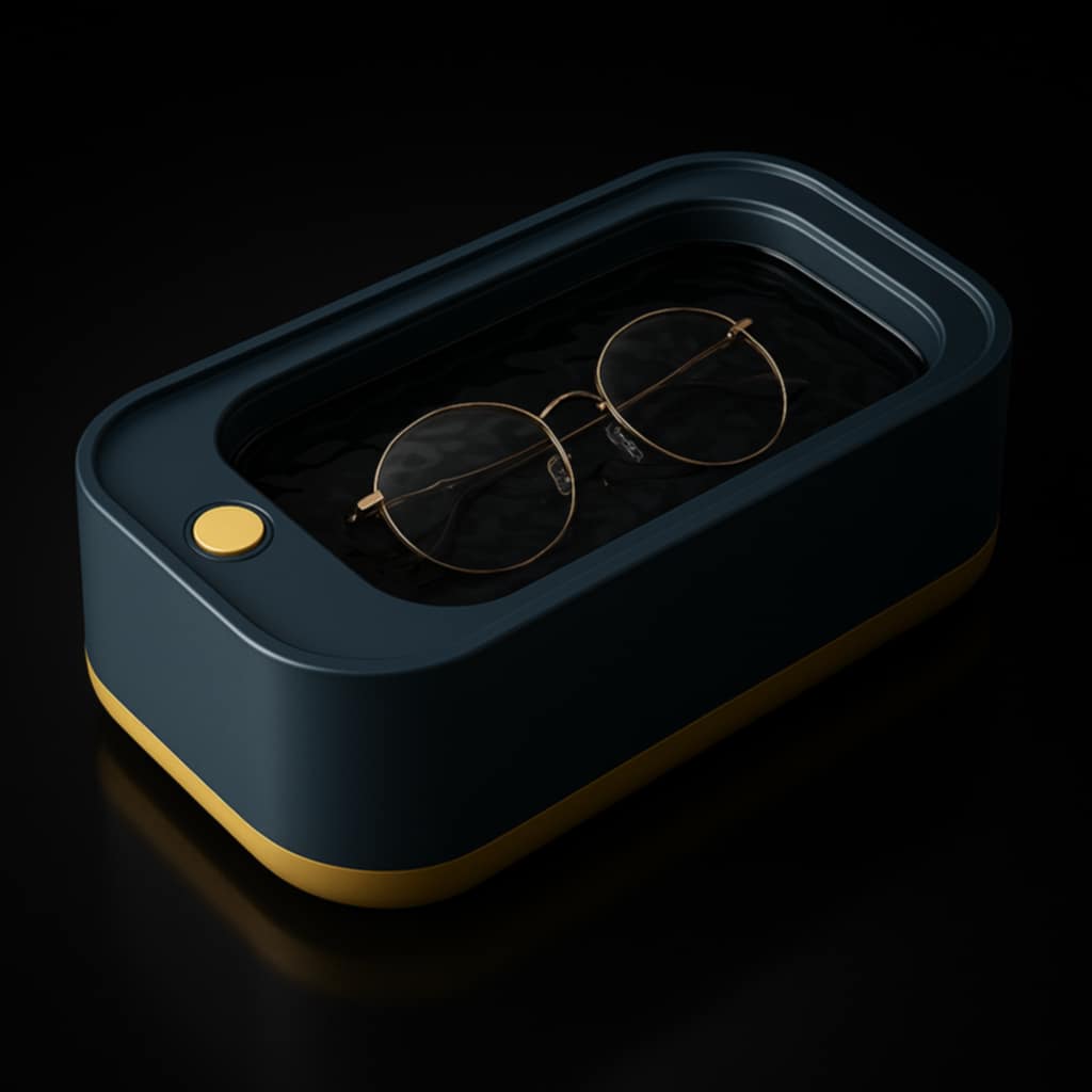 Mini Ultrasonic Washer with 1-Touch Working High Frequency Vibration