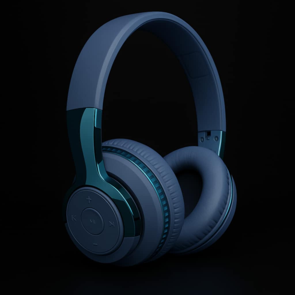 Colorful LED Lights Bluetooth Headphone Bass Wireless Earphones