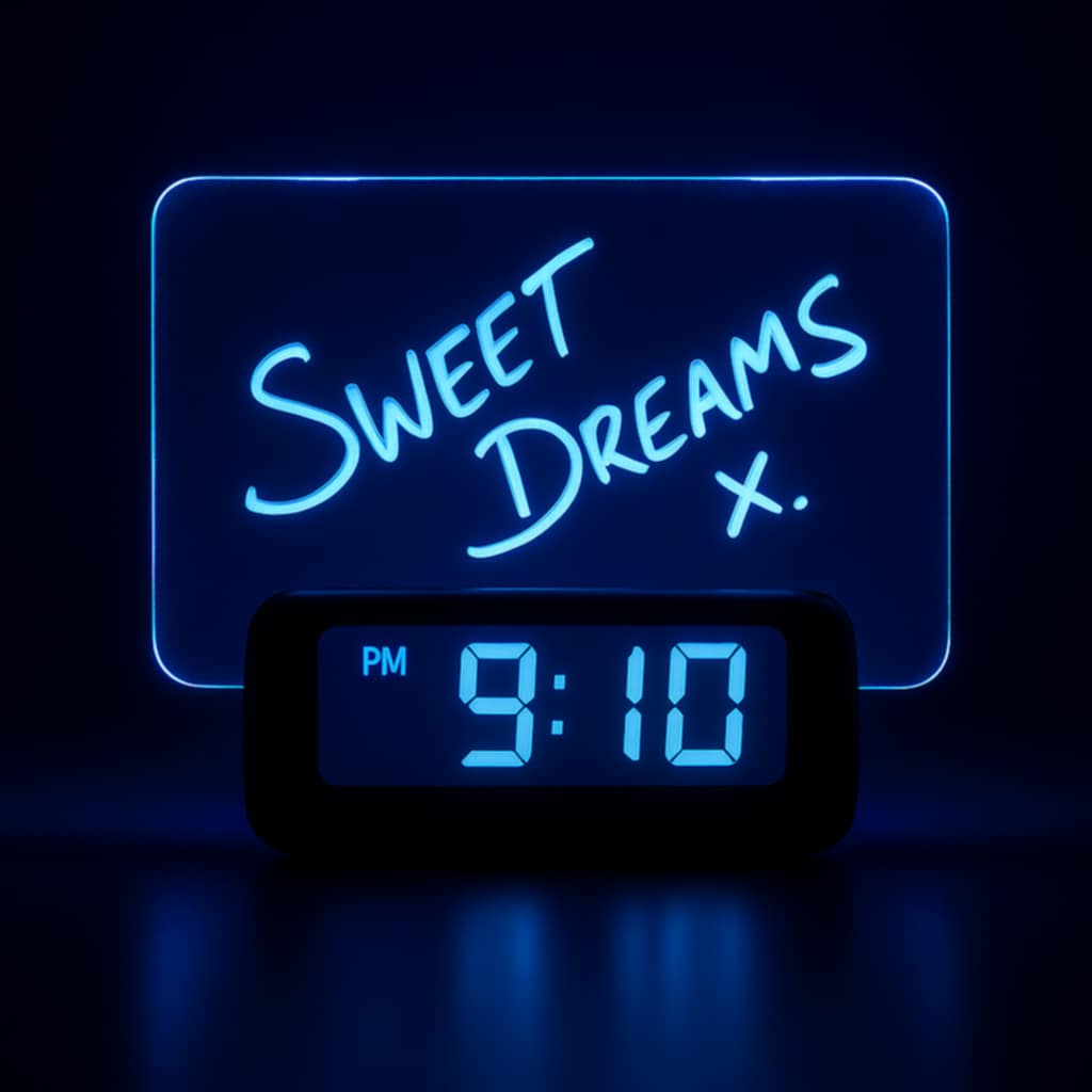 Glowing Memo Alarm Clock