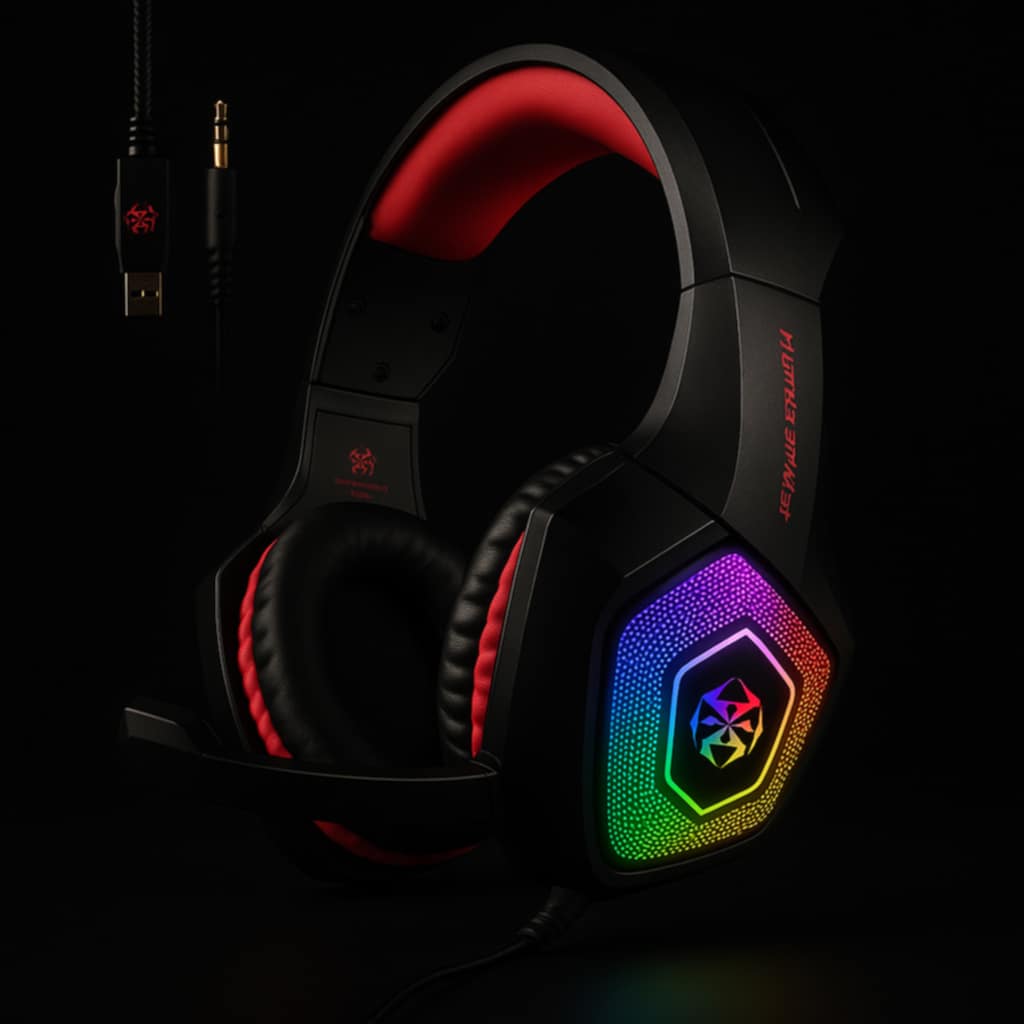 Dragon Stereo LED Gaming Headset with Microphone