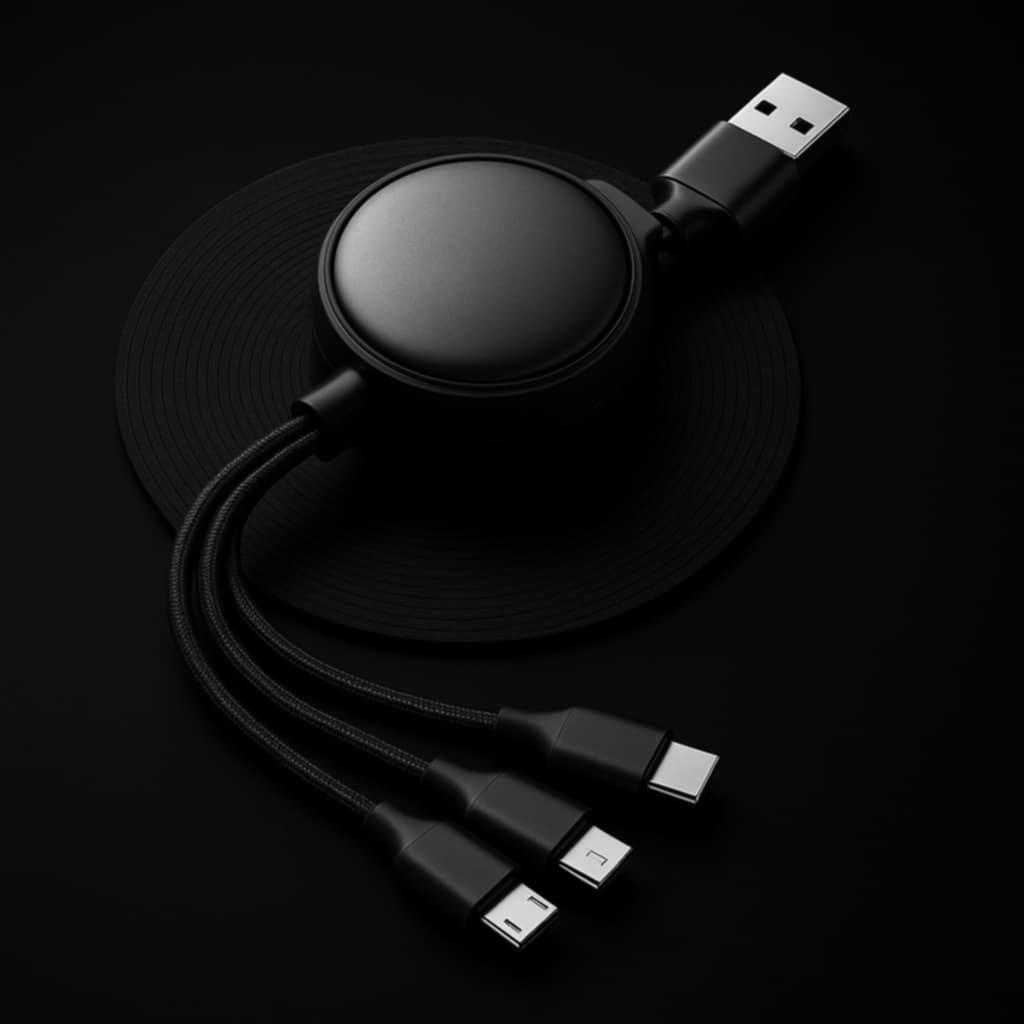 3 In 1 USB Cable Micro USB Type C Cable 3 In 1 Charging Cable